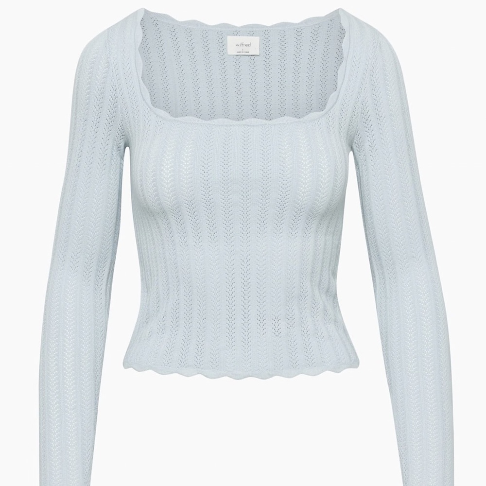 Wilfred Parcel Sweater in Sterling Blue